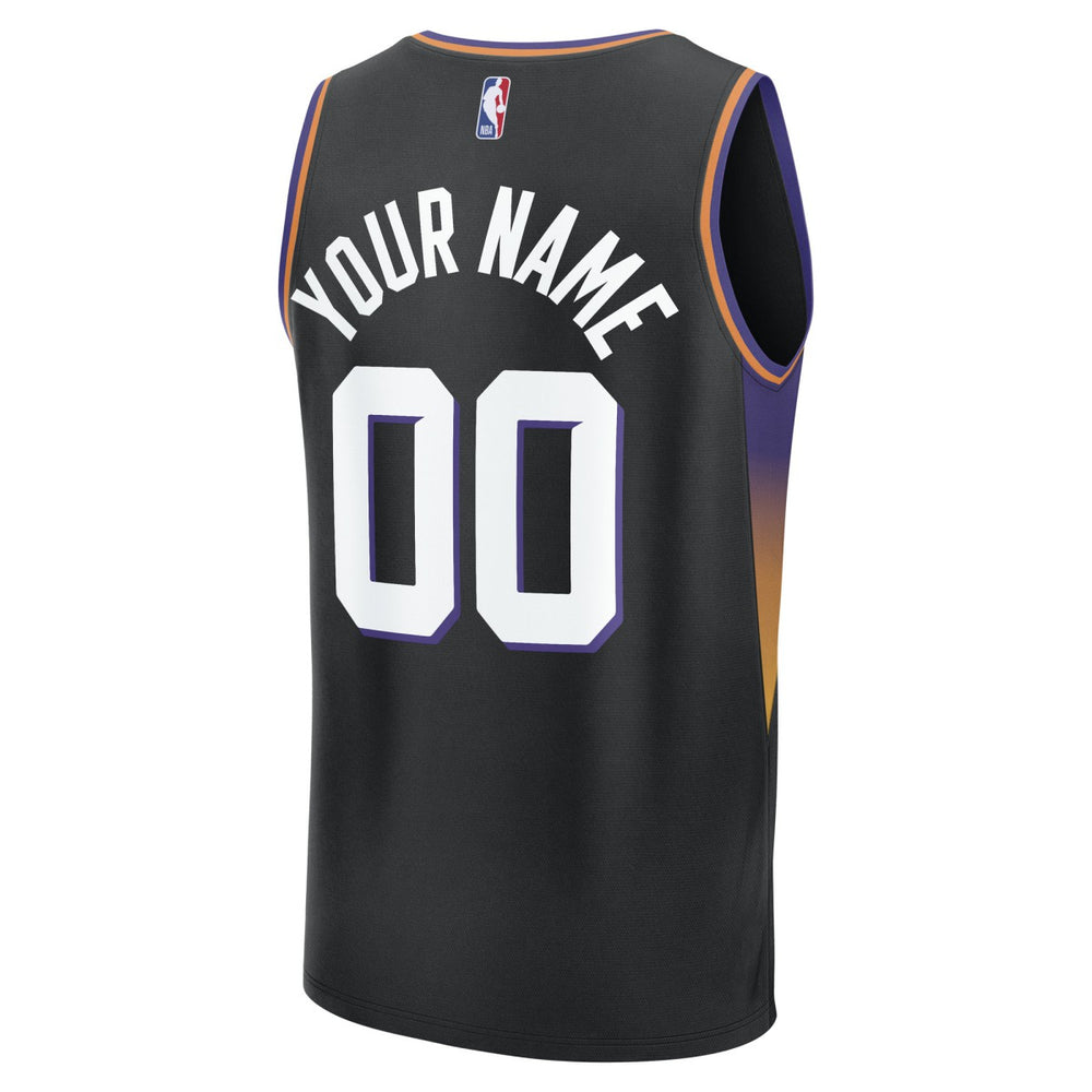 Phoenix Suns Fastbreak Custom Jersey Statement Edition Black