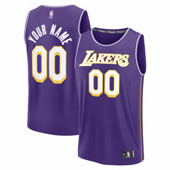 Los Angeles Lakers Youth Fastbreak Custom Jersey Statement Edition Purple