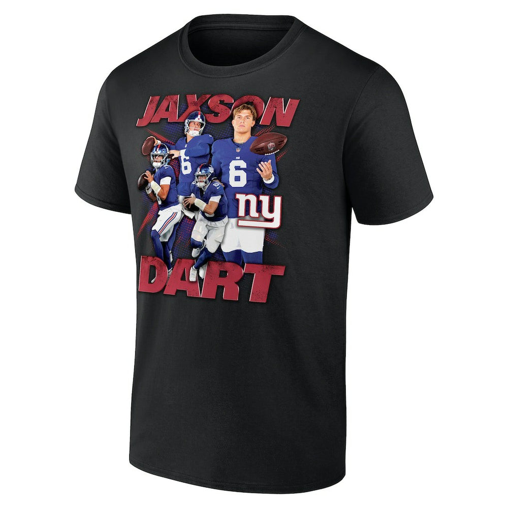 Jaxson Dart New York Giants Notorious Graphic T-Shirt Black