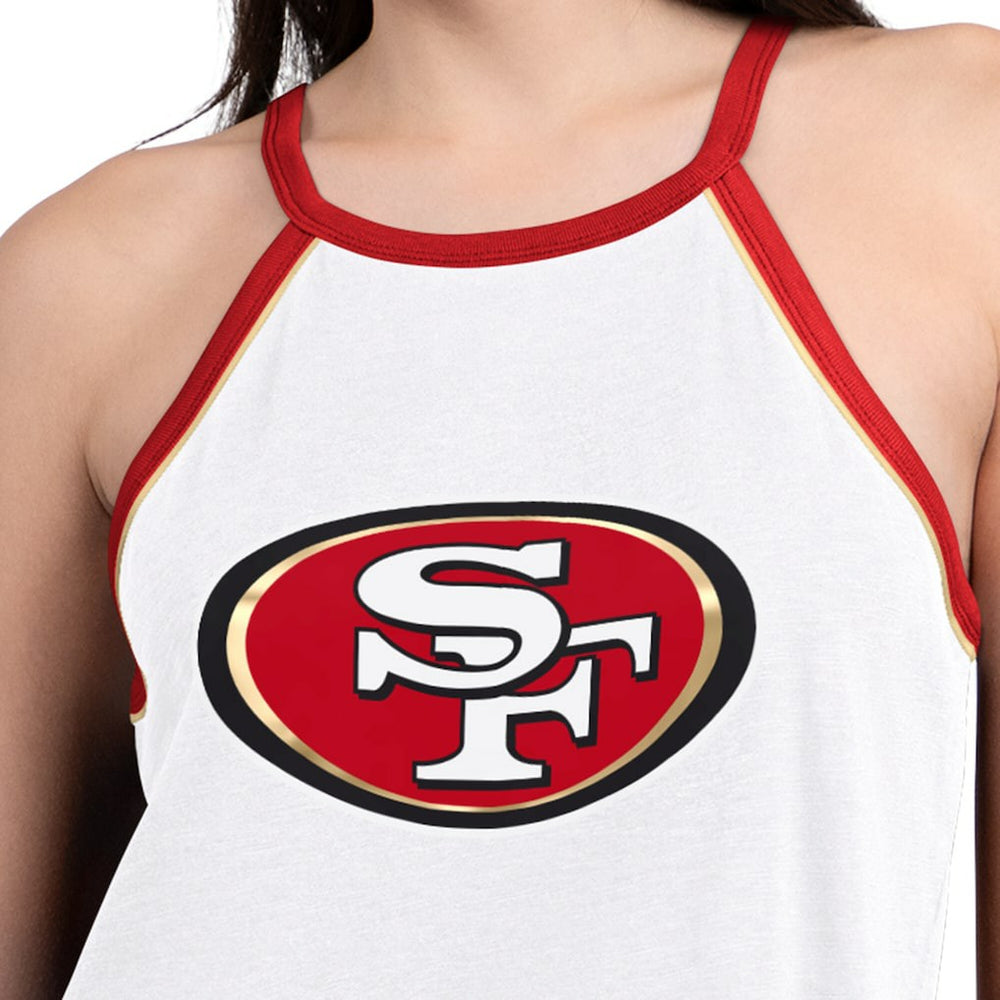 San Francisco 49ers G-III 4Her by Carl Banks Women's Redemption Win Slub Tank Top White