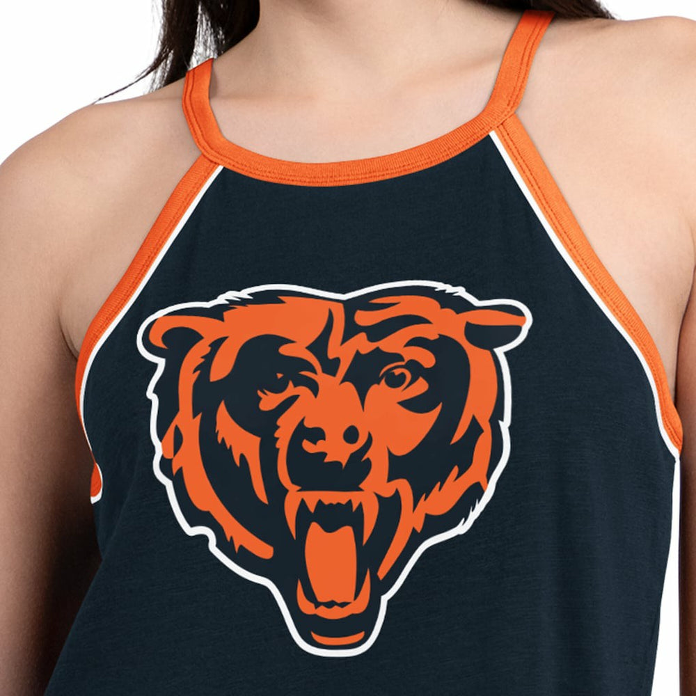 Chicago Bears G-III 4Her by Carl Banks Women's Redemption Win Slub Tank Top Navy
