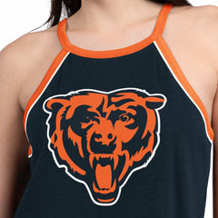 Chicago Bears G-III 4Her by Carl Banks Women's Redemption Win Slub Tank Top Navy