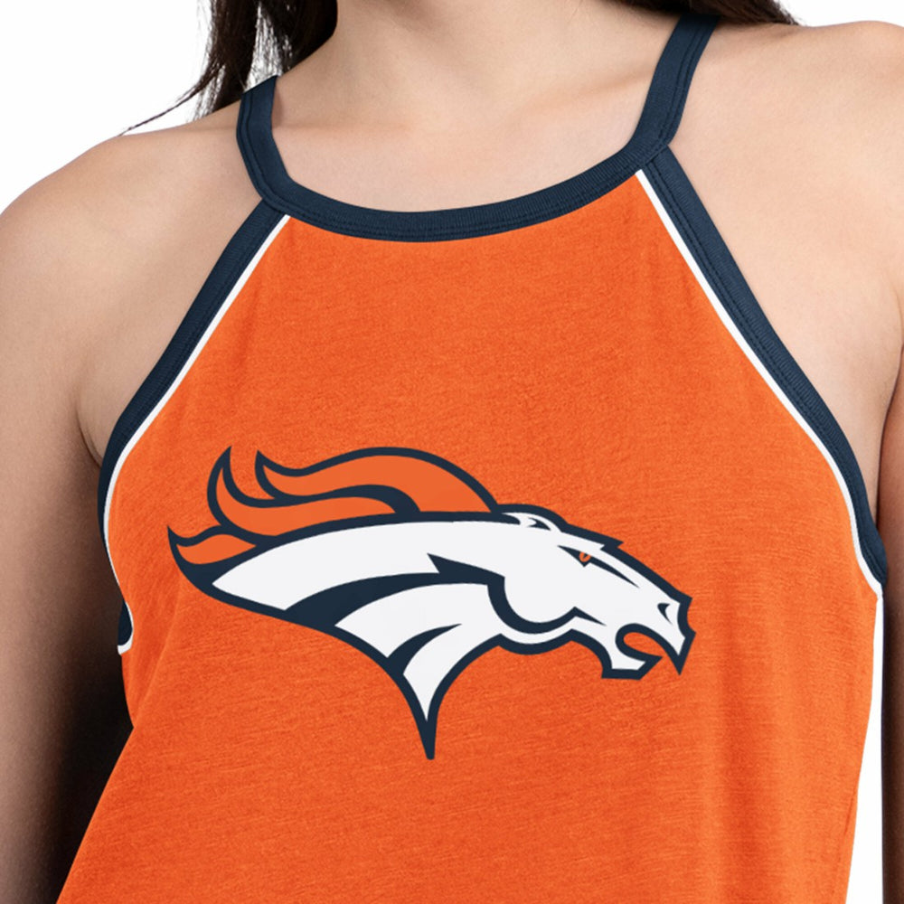 Denver Broncos G-III 4Her by Carl Banks Women's Redemption Win Slub Tank Top Orange