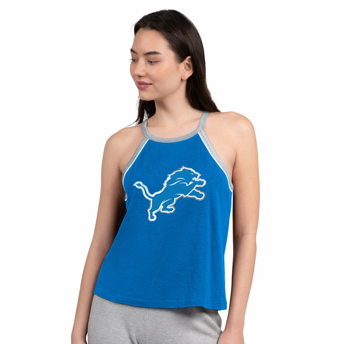Detroit Lions G-III 4Her by Carl Banks Women's Redemption Win Slub Tank Top Royal
