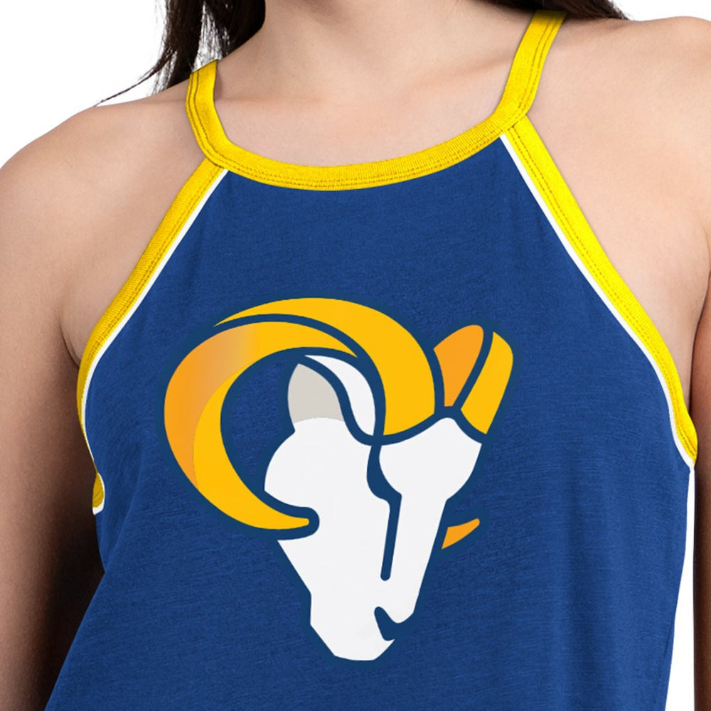 Los Angeles Rams G-III 4Her by Carl Banks Women's Redemption Win Slub Tank Top Royal