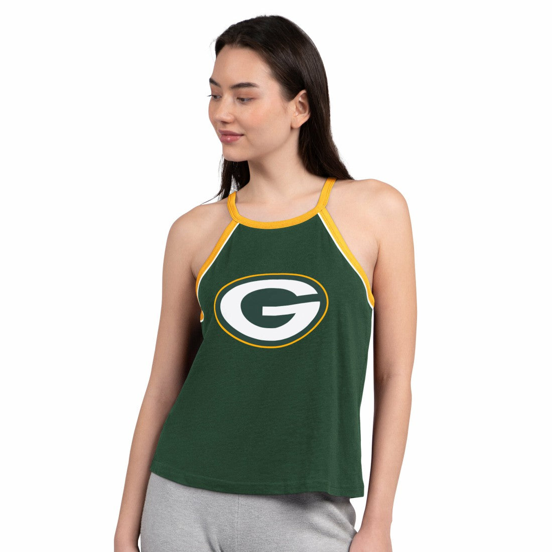 Green Bay Packers G-III 4Her by Carl Banks Women's Redemption Win Slub Tank Top Green