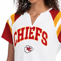 Kansas City Chiefs Starter Women's Game On Notch Neck T-Shirt White