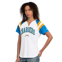 Los Angeles Chargers Starter Women's Game On Notch Neck T-Shirt White