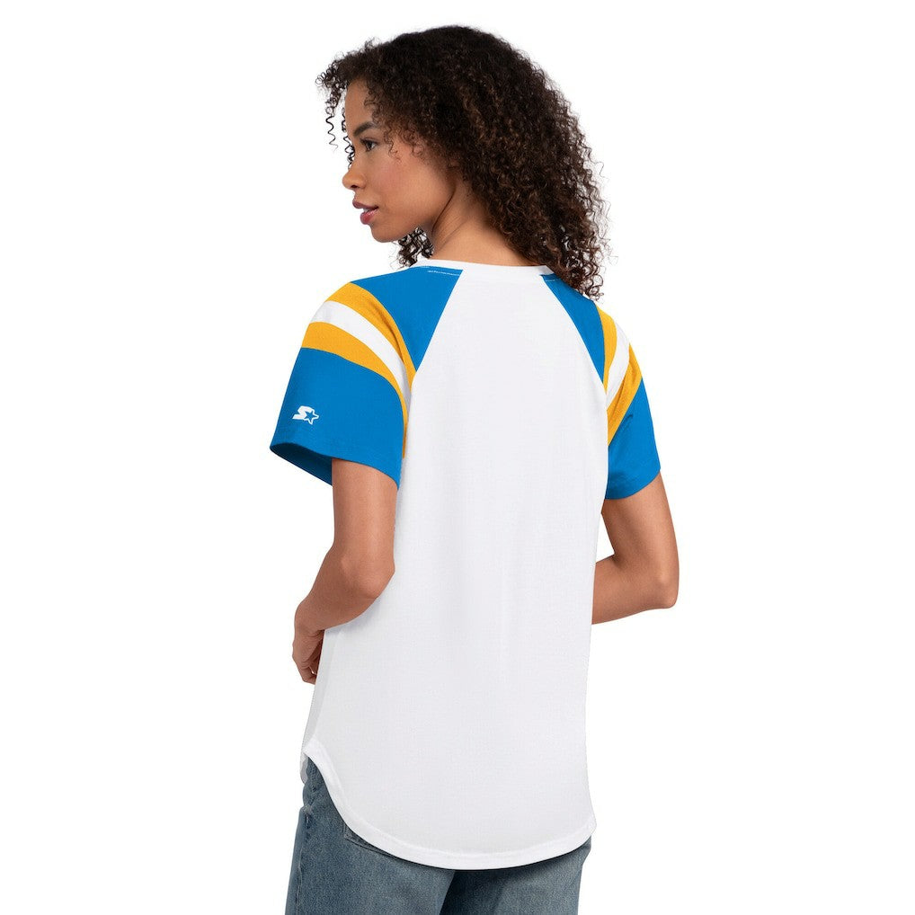 Los Angeles Chargers Starter Women's Game On Notch Neck T-Shirt White