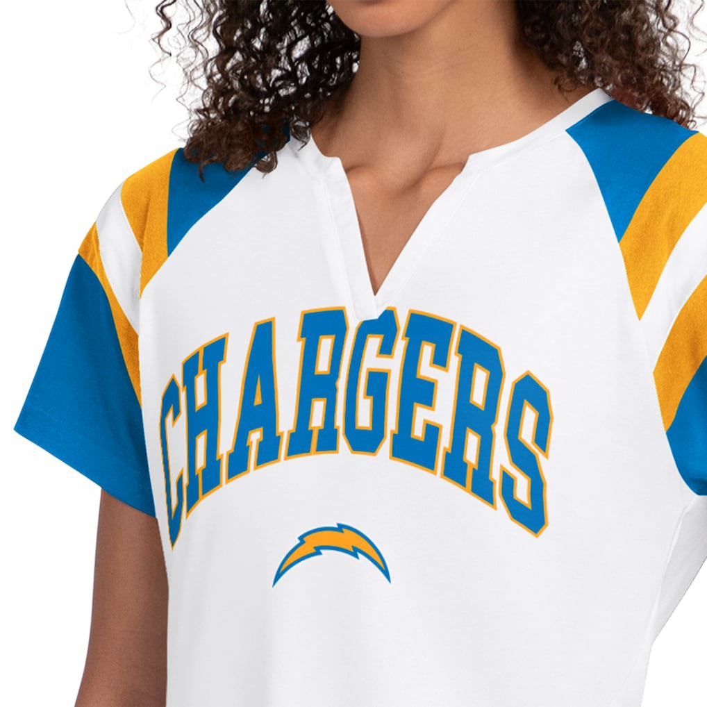 Los Angeles Chargers Starter Women's Game On Notch Neck T-Shirt White