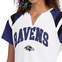 Baltimore Ravens Starter Women's Game On Notch Neck T-Shirt White