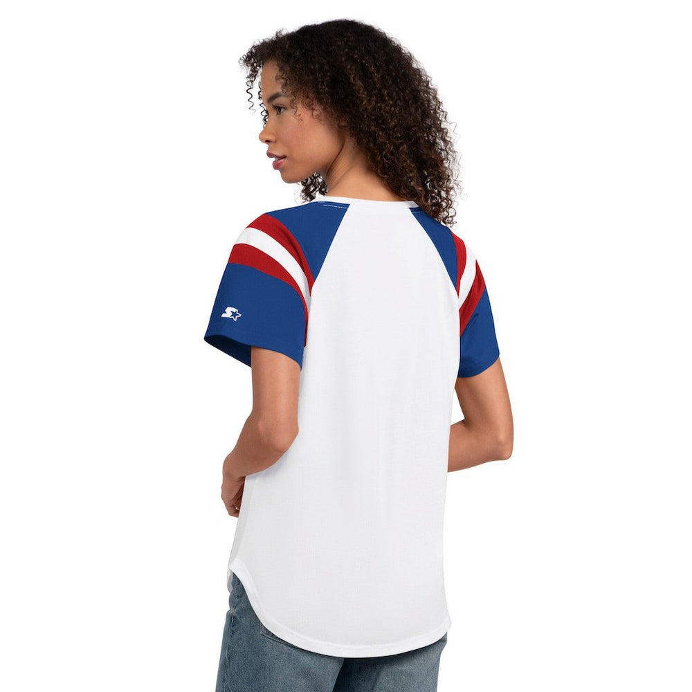 Buffalo Bills Starter Women's Game On Notch Neck T-Shirt White