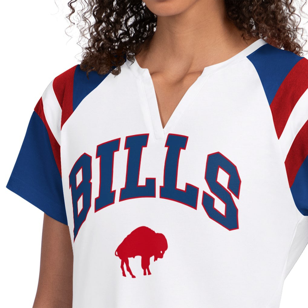 Buffalo Bills Starter Women's Game On Notch Neck T-Shirt White