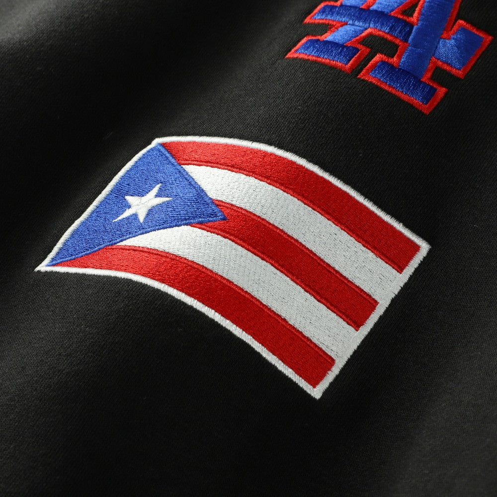 Los Angeles Dodgers New Era Puerto Rico Country Flag Hoodie - Black Hoodies