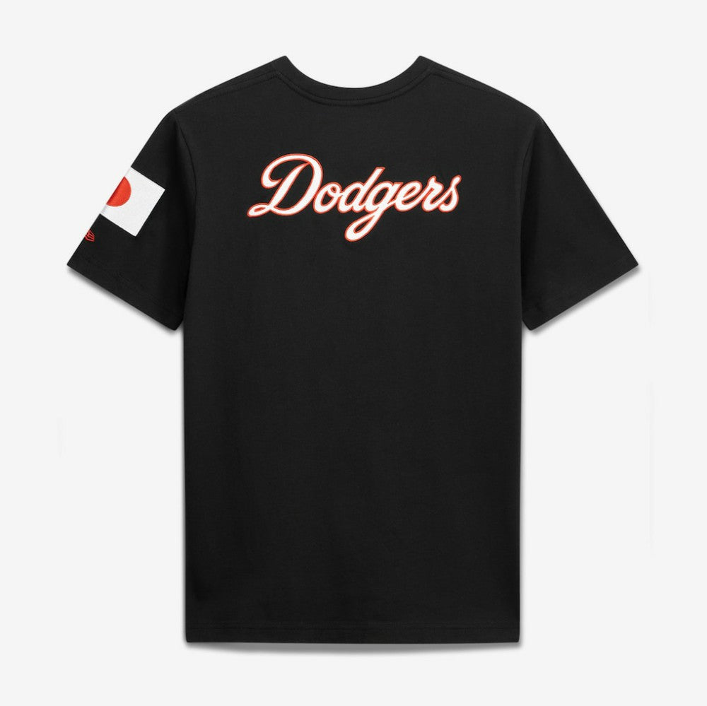 Los Angeles Dodgers New Era Japan Country Flag T-Shirt - Black T-shirts