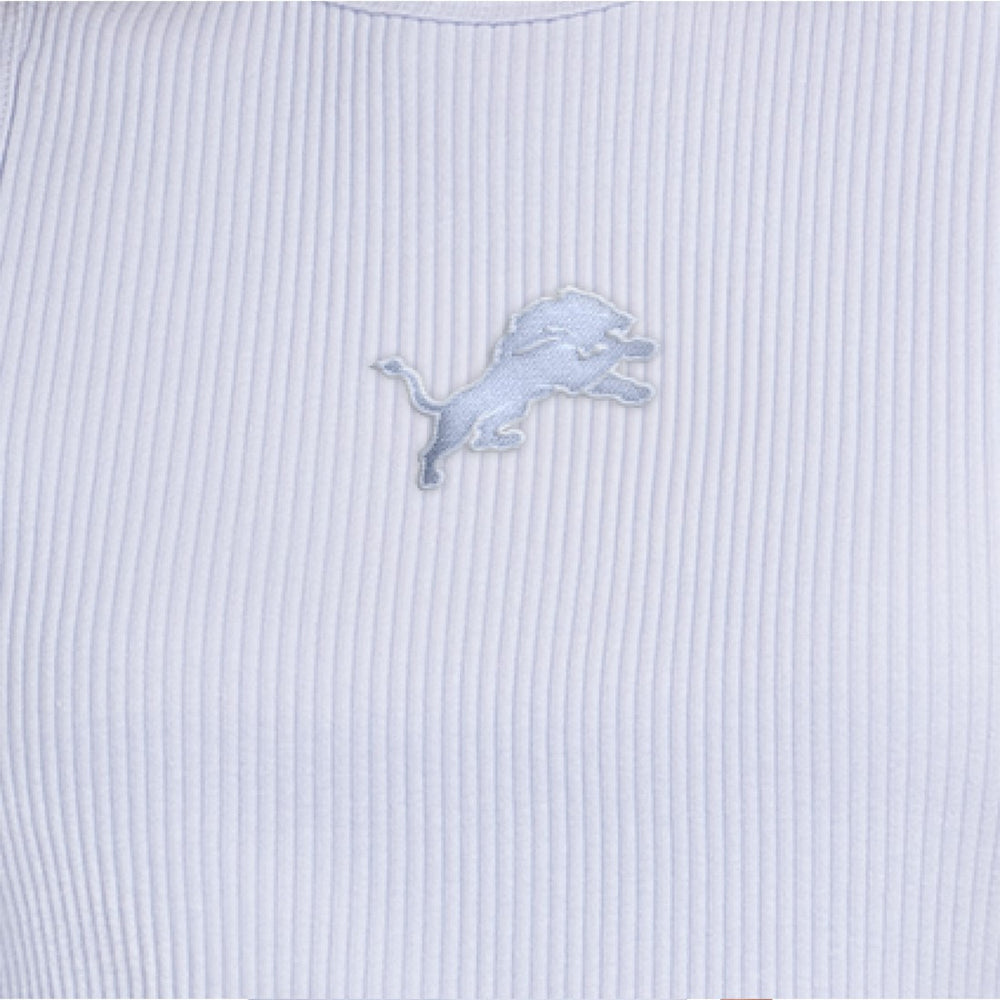 Detroit Lions Starter Women's Travel Pastels Cropped Tank Pastel Blue