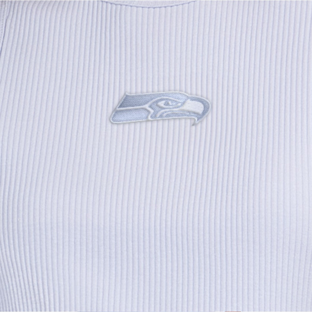 Seattle Seahawks Starter Women's Travel Pastels Cropped Tank Pastel Blue
