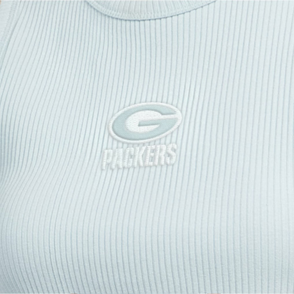 Green Bay Packers Starter Women's Travel Pastels Cropped Tank Pastel Green