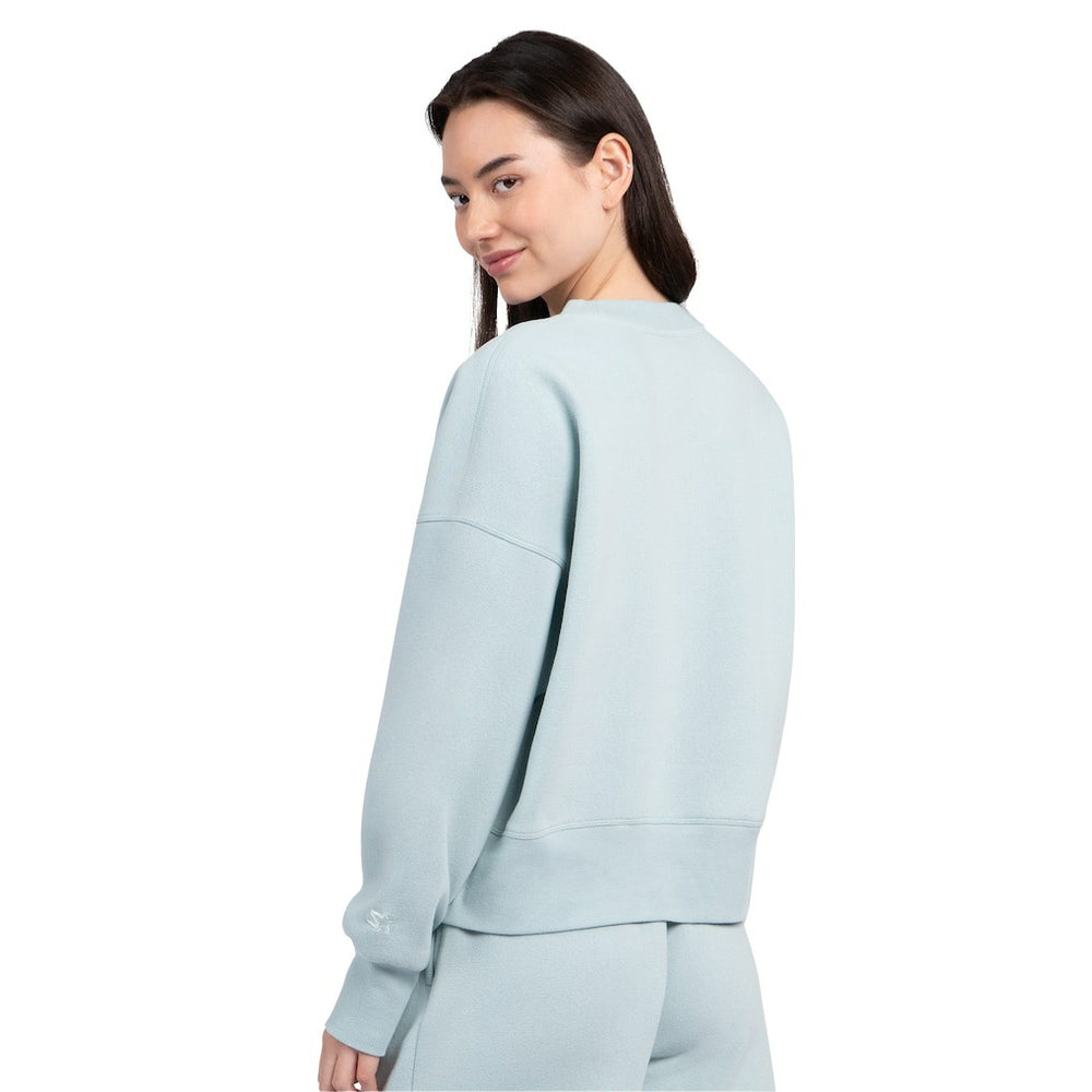 Miami Dolphins Starter Women's Travel Pastels Boxy Fleece Sweatshirt Mint