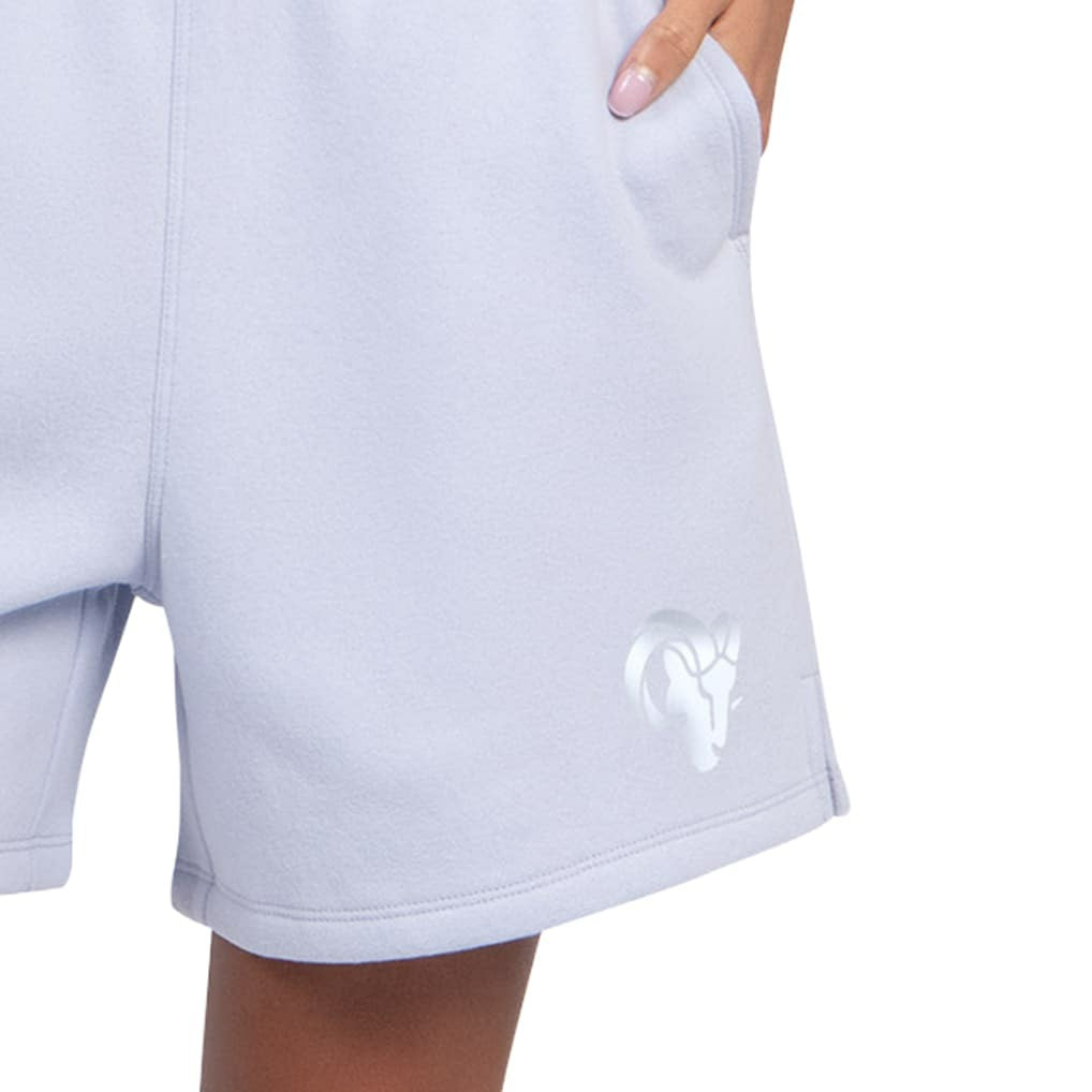 Los Angeles Rams Starter Women's Travel Pastels Fleece Short Pastel Blue