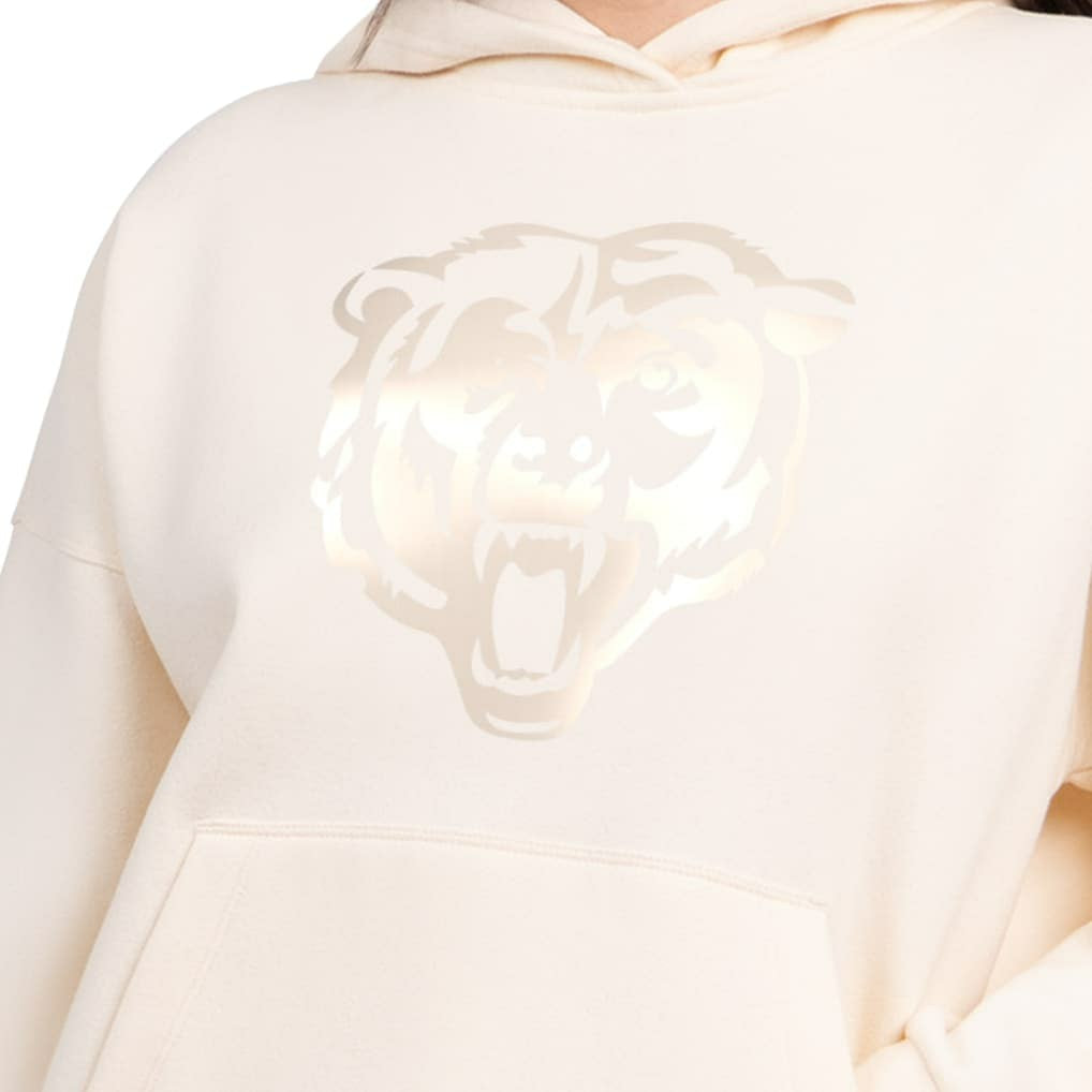 Chicago Bears Starter Women's Pastels Relaxed Travel Hoodie Cream