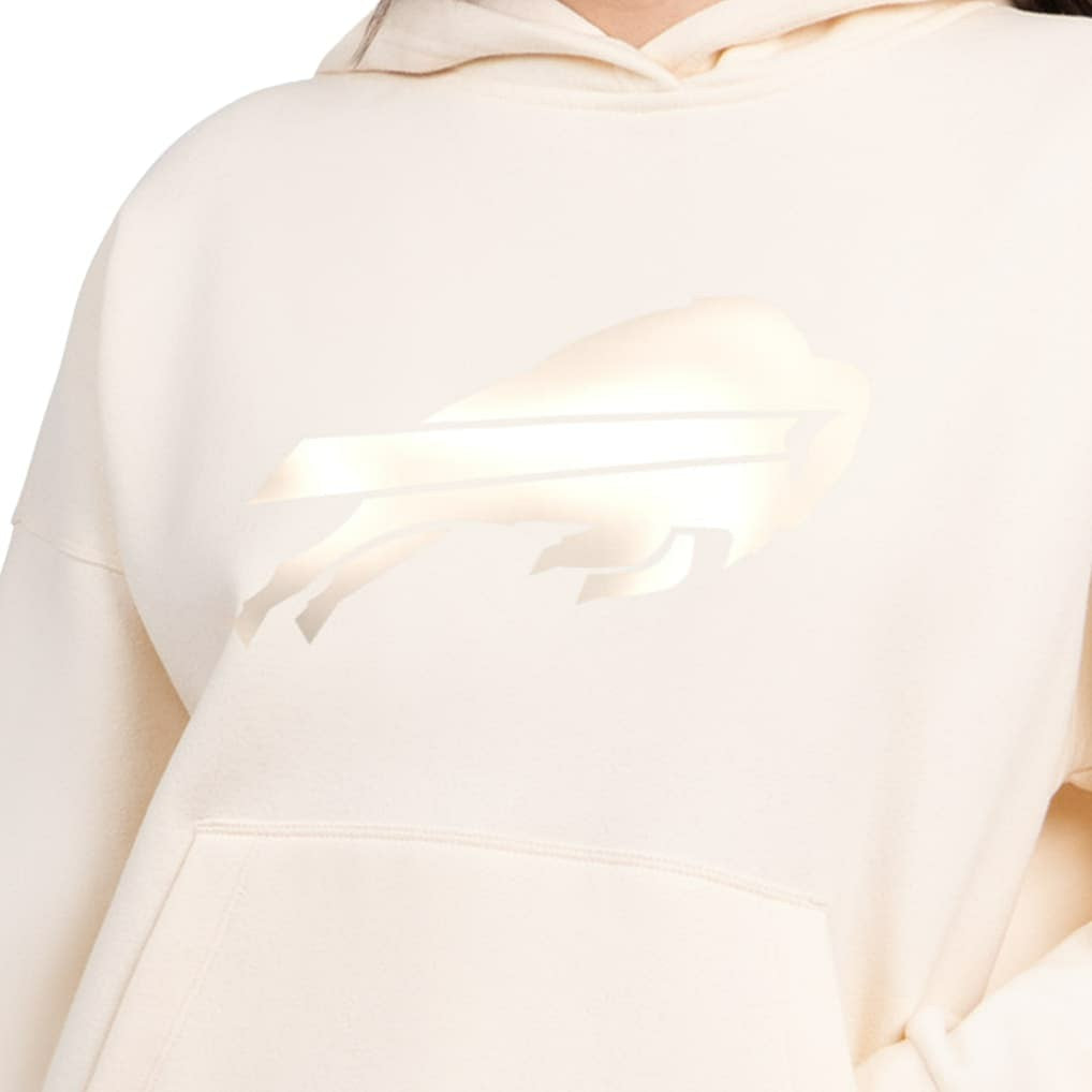 Buffalo Bills Starter Women's Pastel Relaxed Travel Hoodie Cream