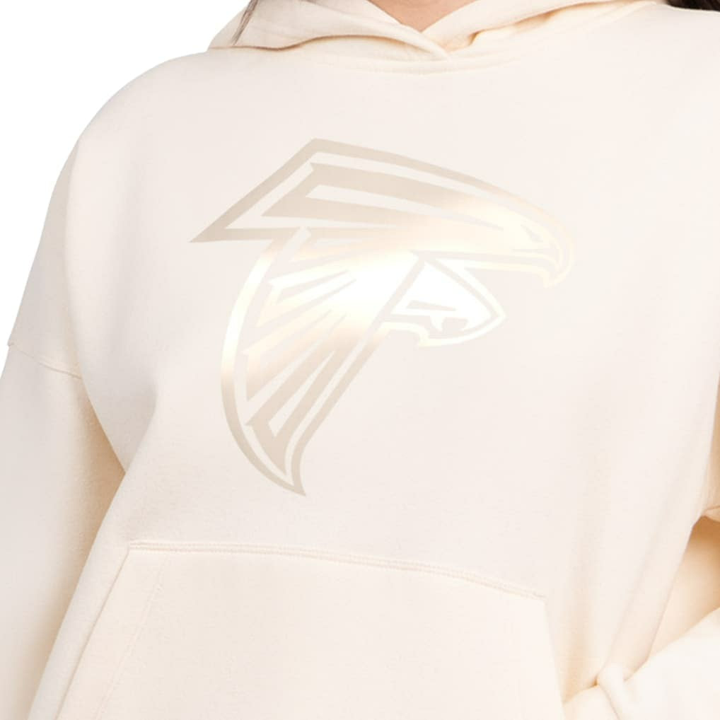 Atlanta Falcons Starter Women's Pastel Relaxed Travel Hoodie Cream