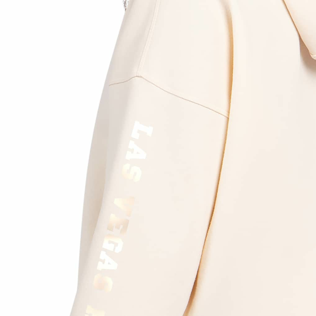 Las Vegas Raiders Starter Women's Pastels Relaxed Travel Hoodie Cream