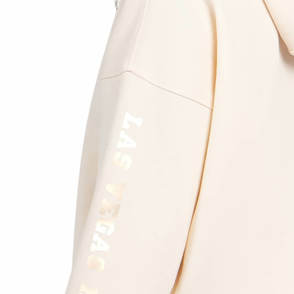 Las Vegas Raiders Starter Women's Pastels Relaxed Travel Hoodie Cream
