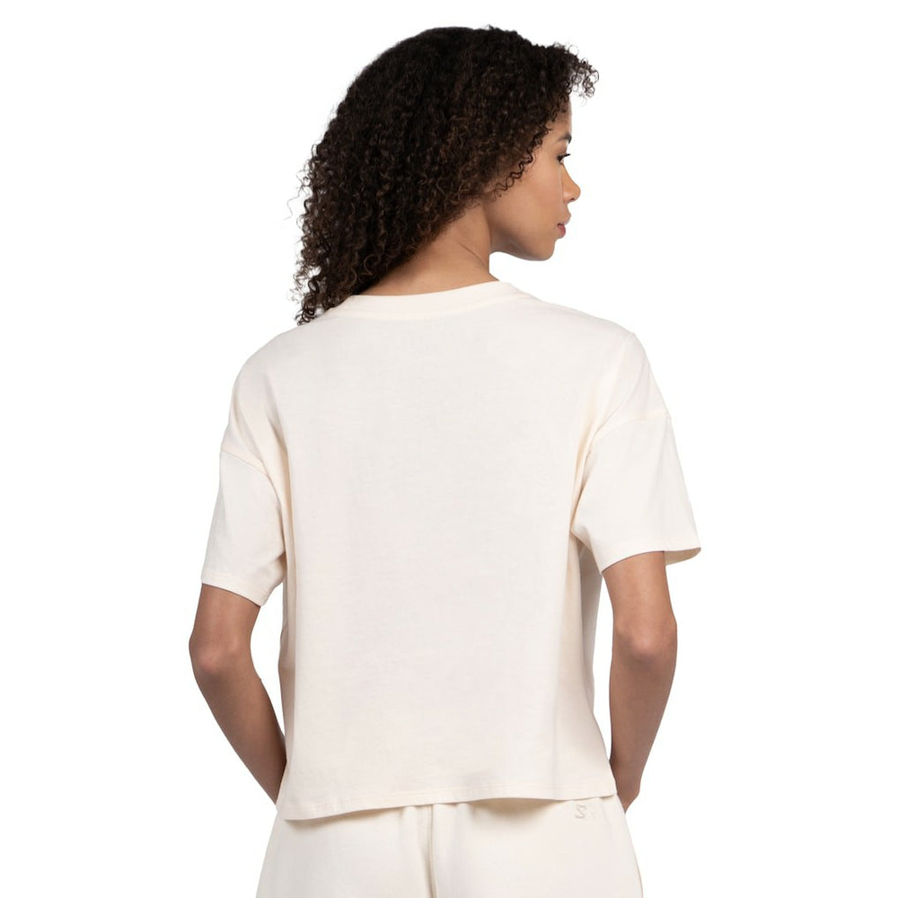 Philadelphia Eagles Starter Women's Pastel Travel Boxy Cropped T-Shirt Cream