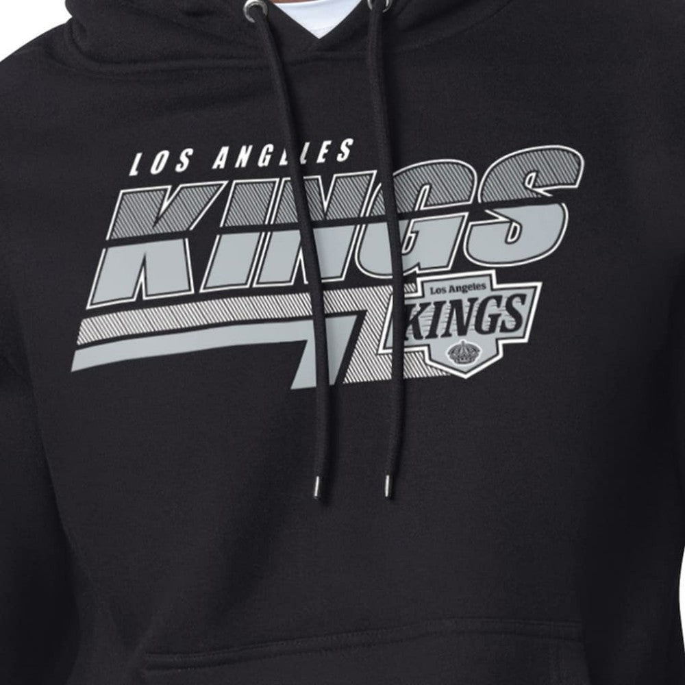 NHL Los Angeles Kings Starter Logo Push Fleece Hoodie - Black