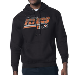 NHL Philadelphia Flyers Starter Logo Push Fleece Hoodie - Black