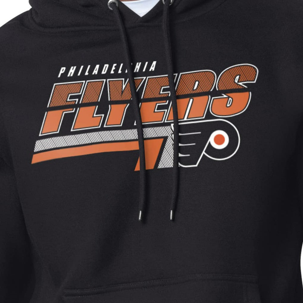 NHL Philadelphia Flyers Starter Logo Push Fleece Hoodie - Black