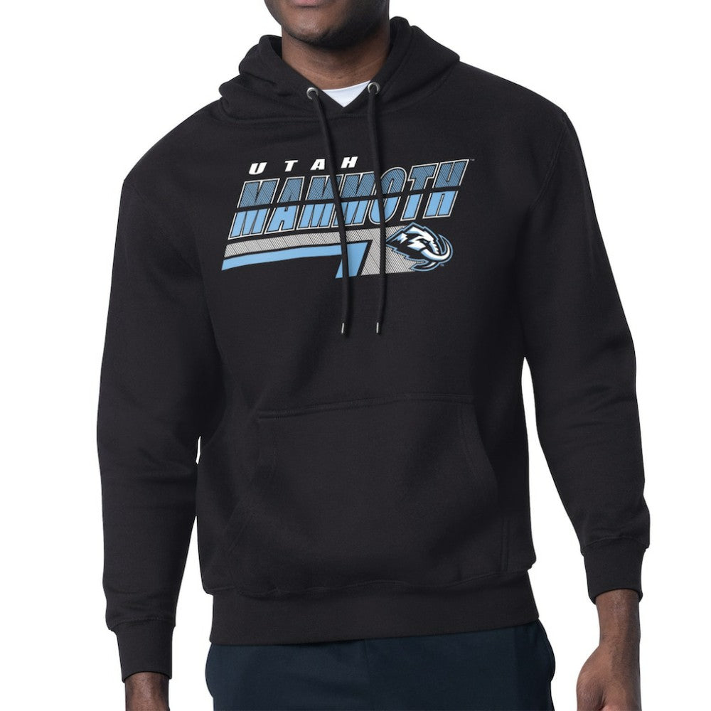 NHL Utah Mammoth Starter Logo Push Fleece Hoodie - Black