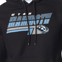 NHL Utah Mammoth Starter Logo Push Fleece Hoodie - Black
