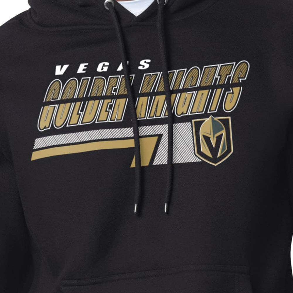 NHL Vegas Golden Knights Starter Logo Push Fleece Hoodie - Black