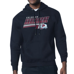 NHL Colorado Avalanche Starter Logo Push Fleece Hoodie - Navy