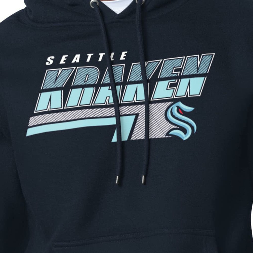 NHL Seattle Kraken Starter Logo Push Fleece Hoodie - Deep Sea Blue