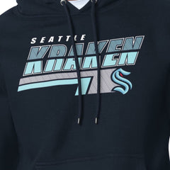 NHL Seattle Kraken Starter Logo Push Fleece Hoodie - Deep Sea Blue