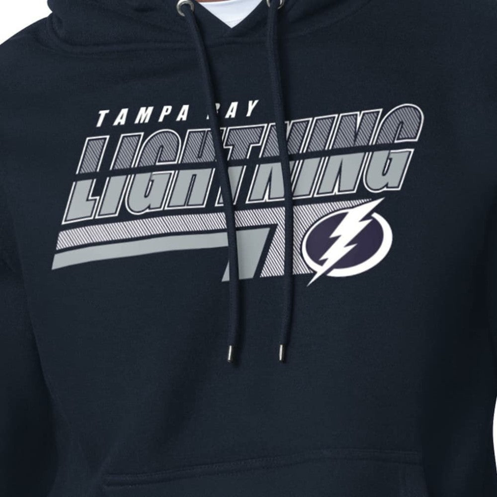 NHL Tampa Bay Lightning Starter Logo Push Fleece Hoodie - Blue