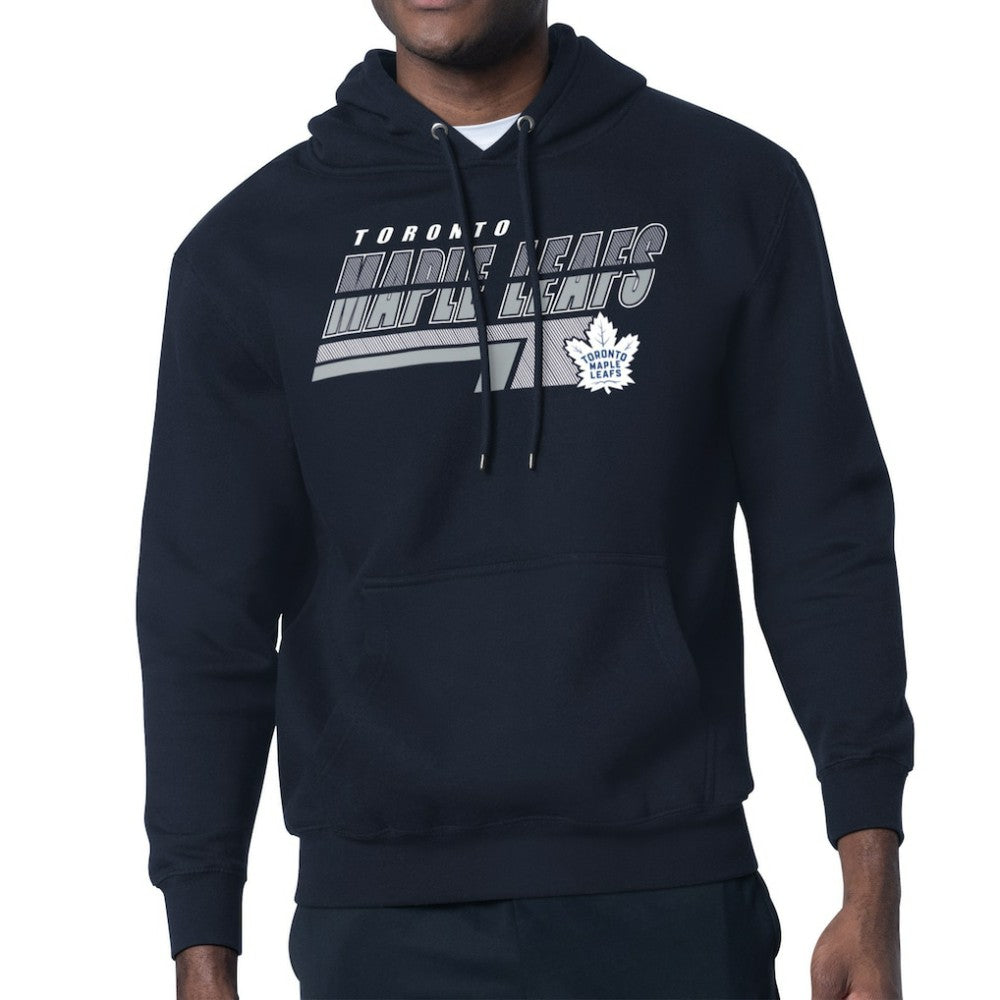 NHL Toronto Maple Leafs Starter Logo Push Fleece Hoodie - Blue