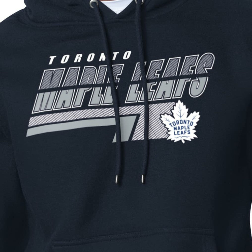 NHL Toronto Maple Leafs Starter Logo Push Fleece Hoodie - Blue