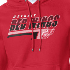 NHL Detroit Red Wings Starter Logo Push Fleece Hoodie - Red
