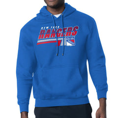 NHL New York Rangers Starter Logo Push Fleece Hoodie - Royal