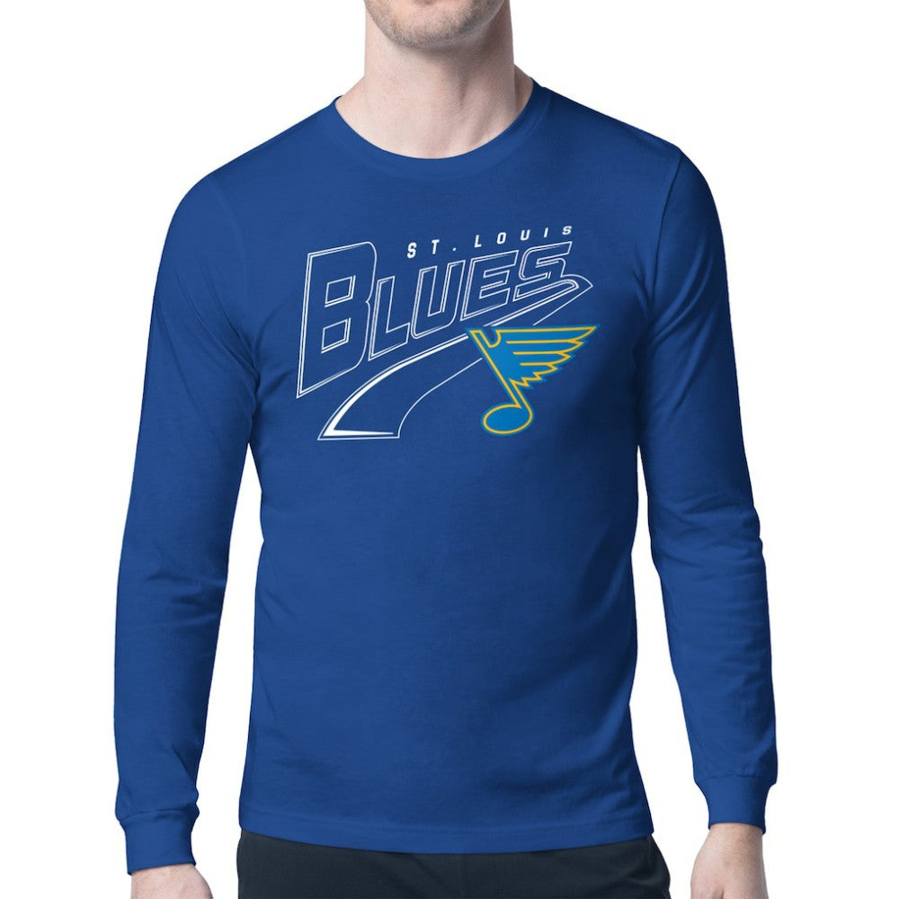 NHL St. Louis Blues Starter Modern Tailsweep Long Sleeve T-Shirt - Blue