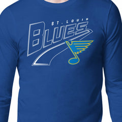 NHL St. Louis Blues Starter Modern Tailsweep Long Sleeve T-Shirt - Blue