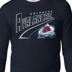 NHL Colorado Avalanche Starter Modern Tailsweep Long Sleeve T-Shirt - Navy