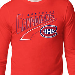 NHL Montreal Canadiens Starter Modern Tailsweep Long Sleeve T-Shirt - Red