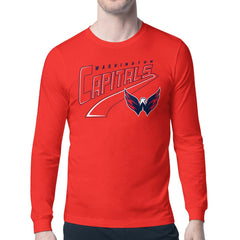 NHL Washington Capitals Starter Modern Tailsweep Long Sleeve T-Shirt - Red