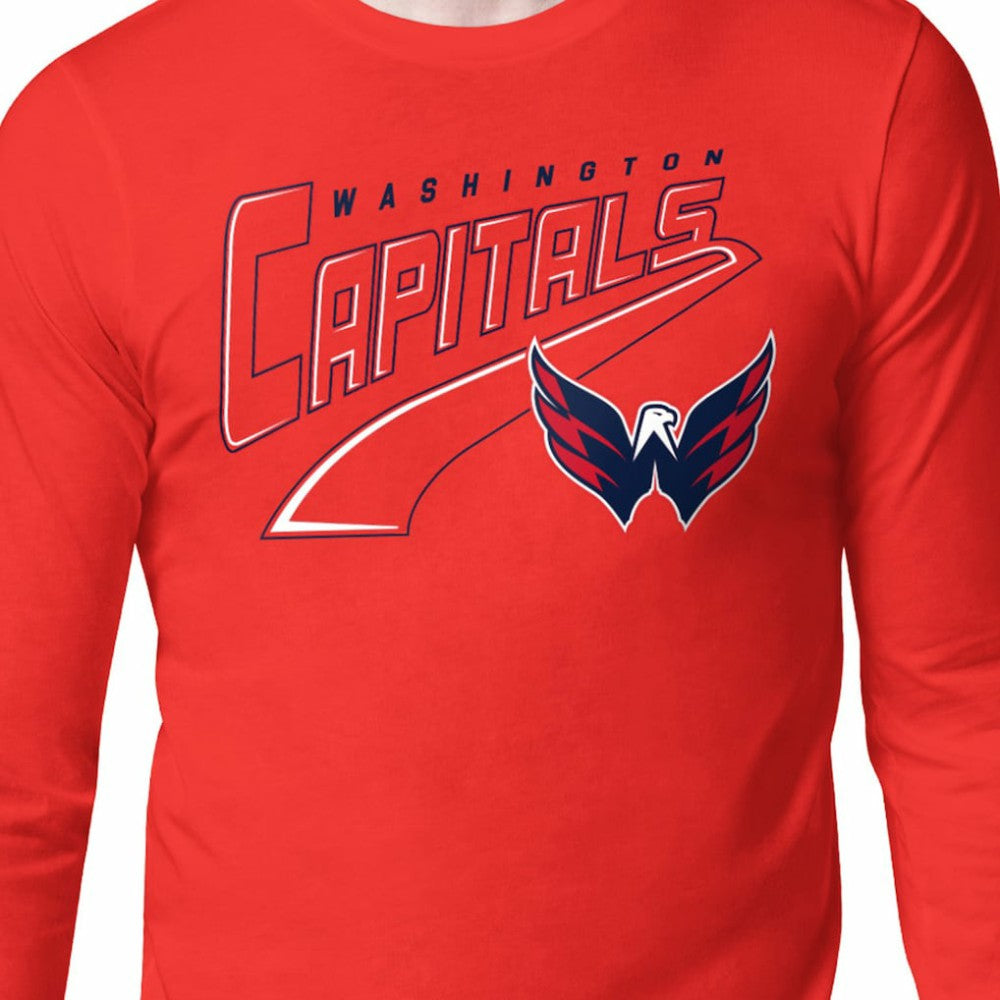 NHL Washington Capitals Starter Modern Tailsweep Long Sleeve T-Shirt - Red